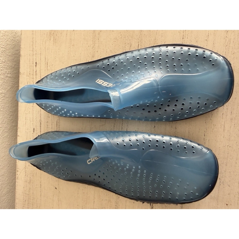Cressi Blue Slip-On Perforated Comfort Beach Water Shoes Mens 38/5.5 Italy - Picture 3 of 8